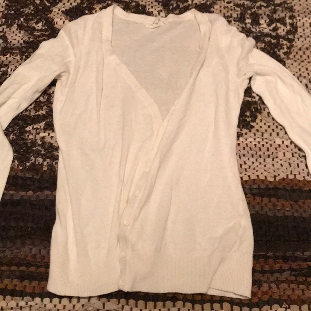 White forever 21 cardigan